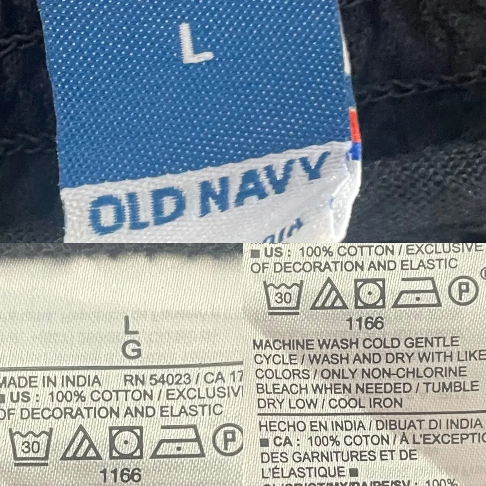 Old Navy Womens Shirt Black Floral Embroidered Poet Puff Sleeve Size Large - Image 10