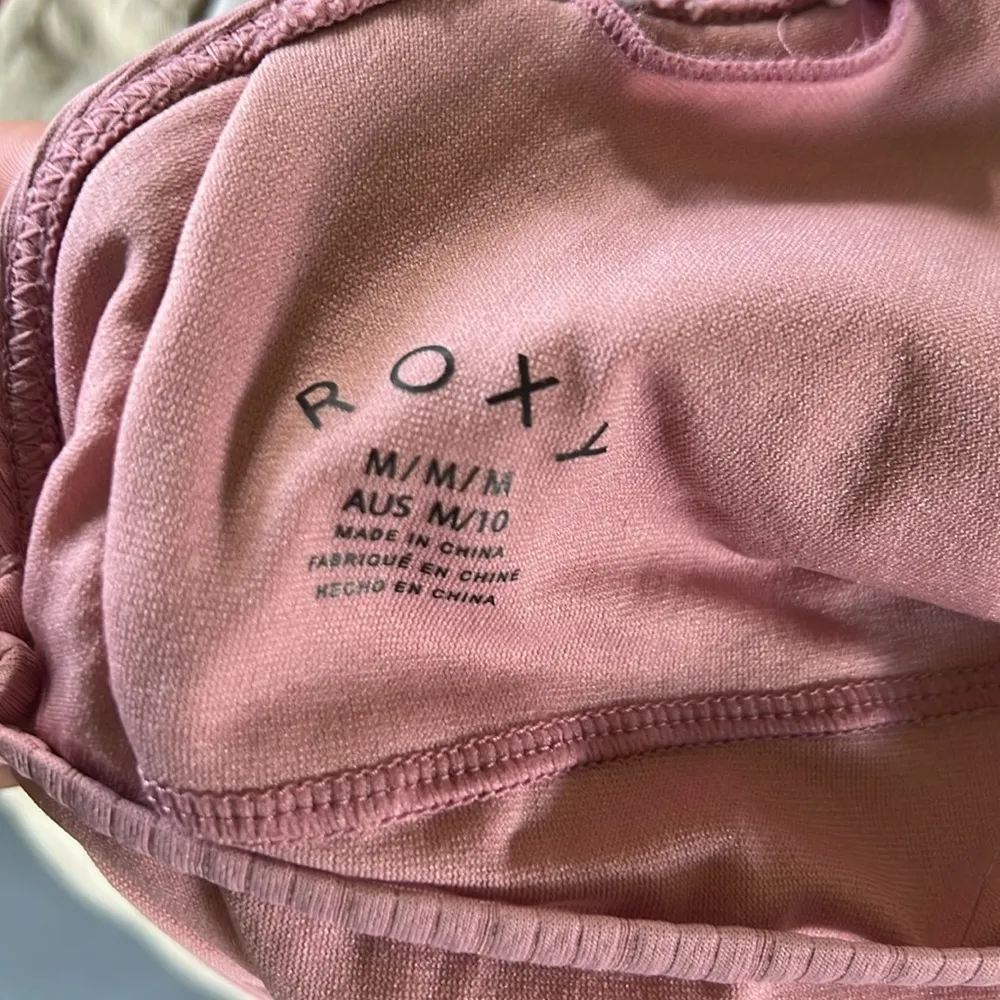 Roxy Dusty Rose Ribbed Swimsuit - Image 8