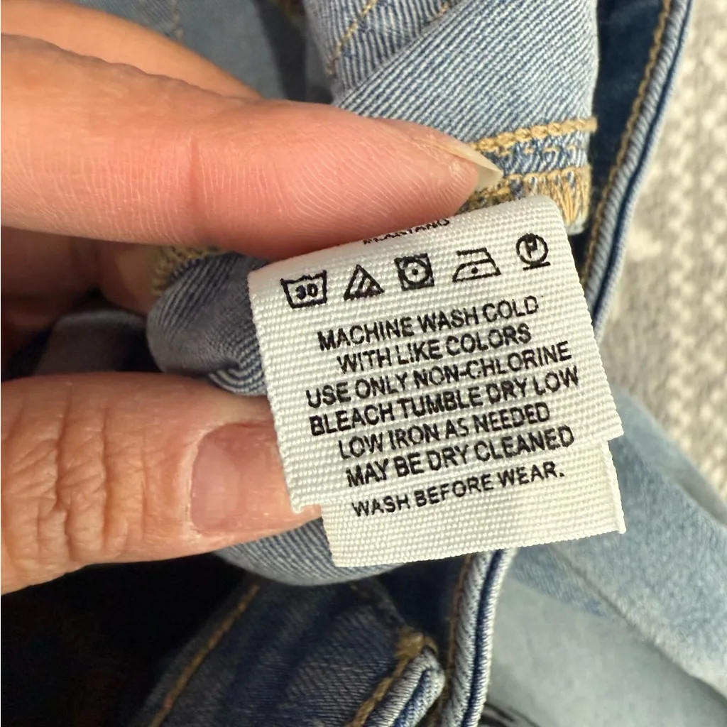 Free People Flare Float On‎ Pant Jean in Love Letters Blue Size 24 - Image 9