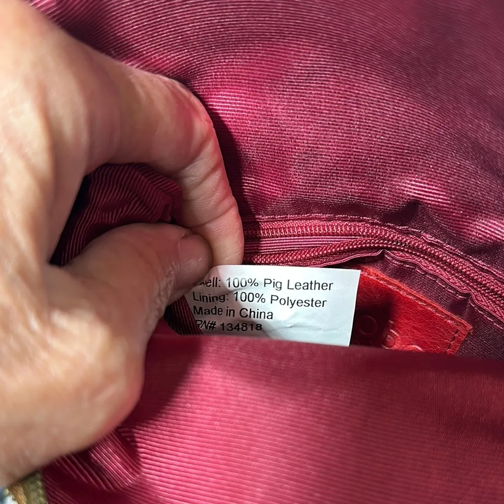 HOBO International Snakeskin Crossbody/ wristlet Bag Brown - Image 6