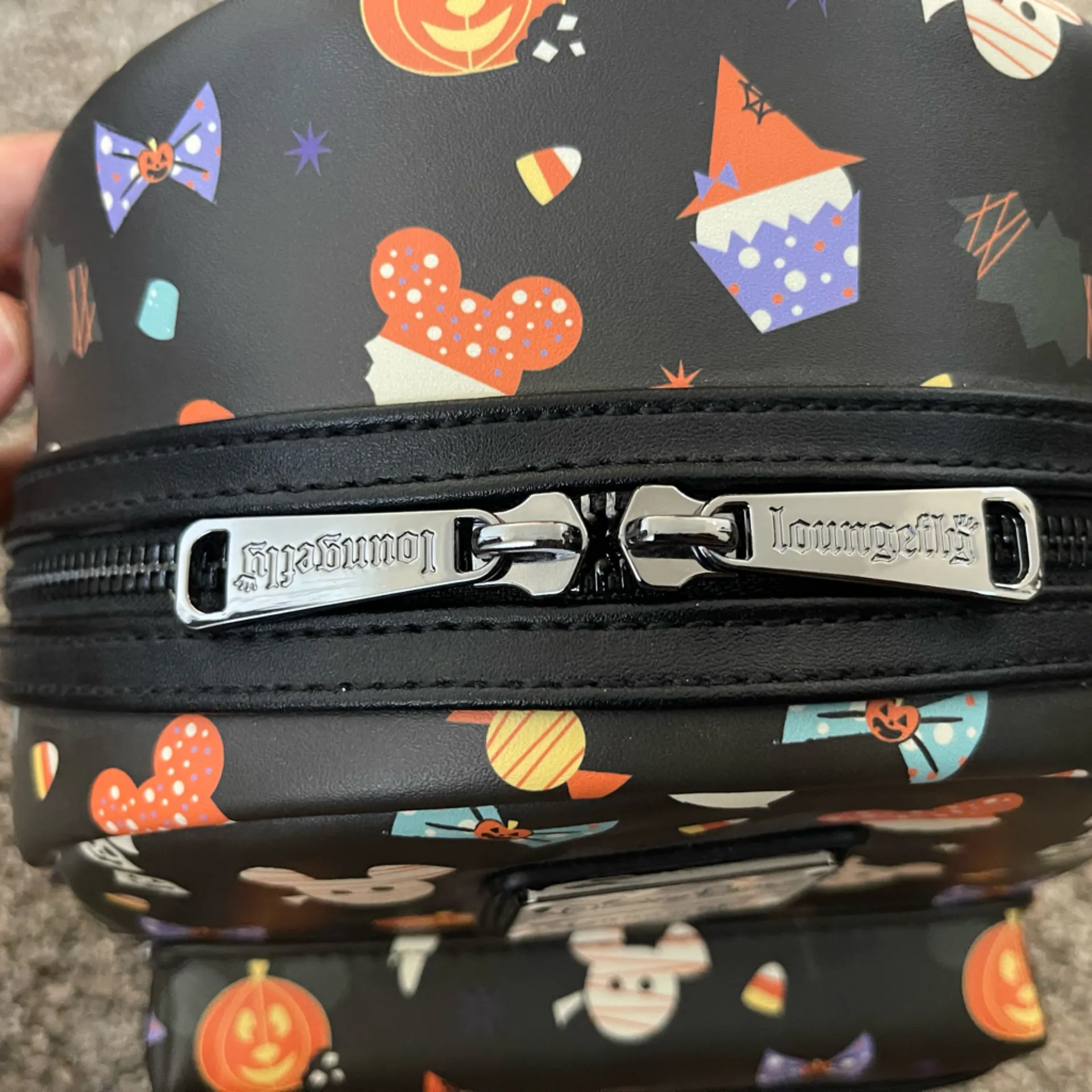 NWT Disney Parks Halloween 2020 Loungefly Mickey Tricks & Treats Snack Backpack - Image 8