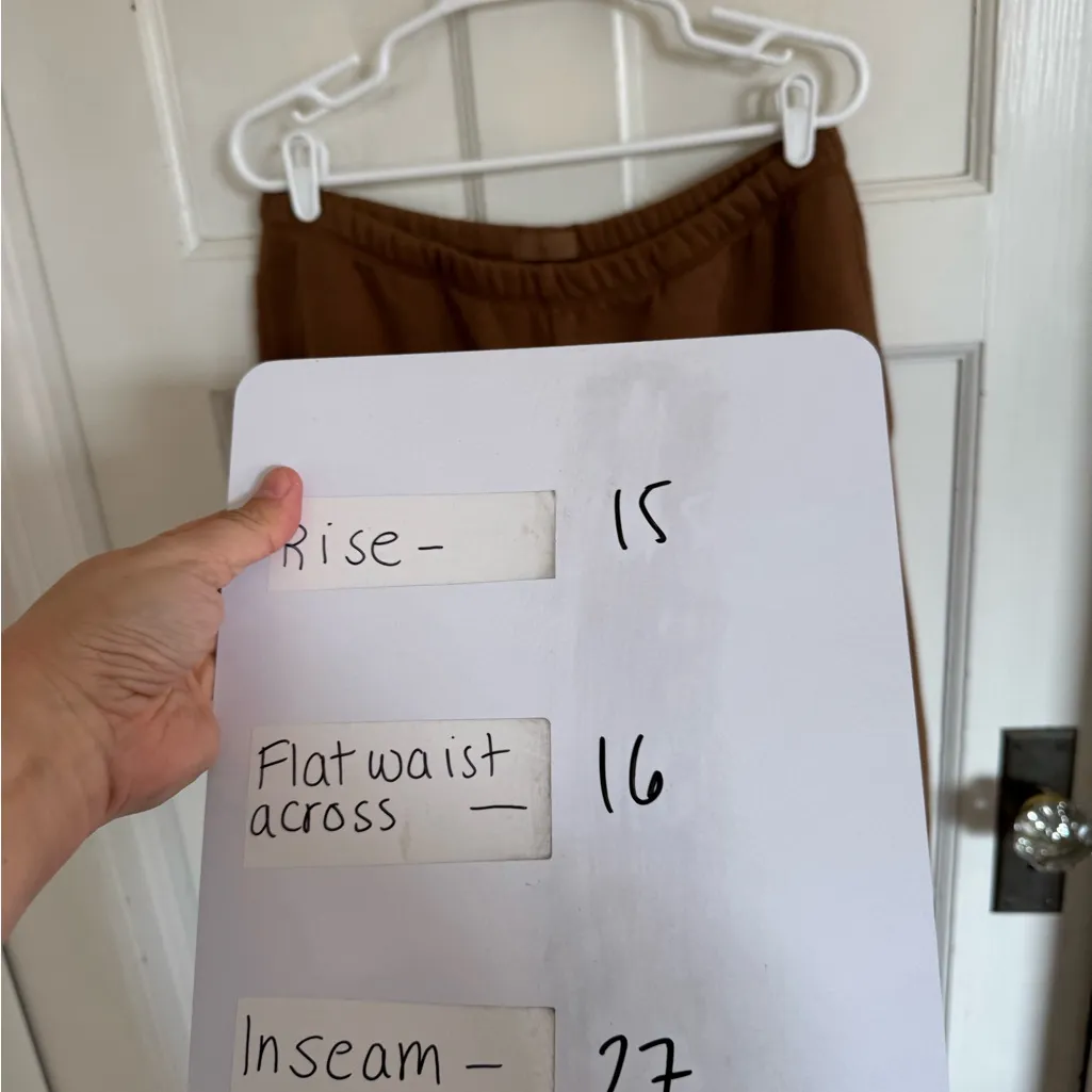 Nuuds jogger sweatpants size large. Warm tan/brown color Brown - Image 5