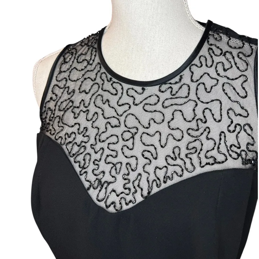 Jones New York Black beaded Sleeveless Sweetheart Sheath Dress NEW cocktail - Image 3