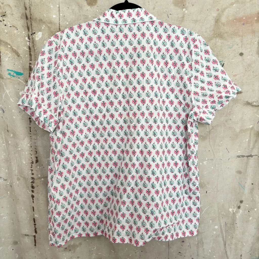 J Crew Cotton Pajama Set with Cropped Pant - Image 5