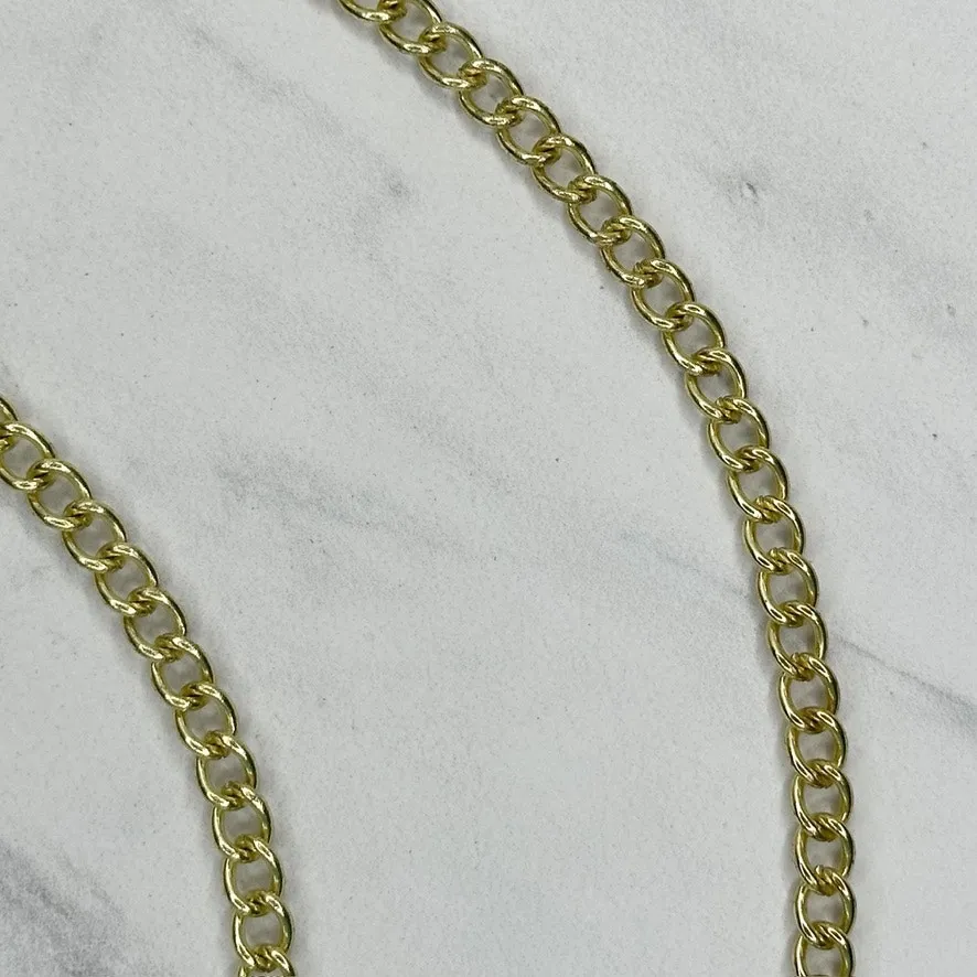 Gold Tone Chain Purse Strap 49" Crossbody Bag Replacement ✨ - Image 5