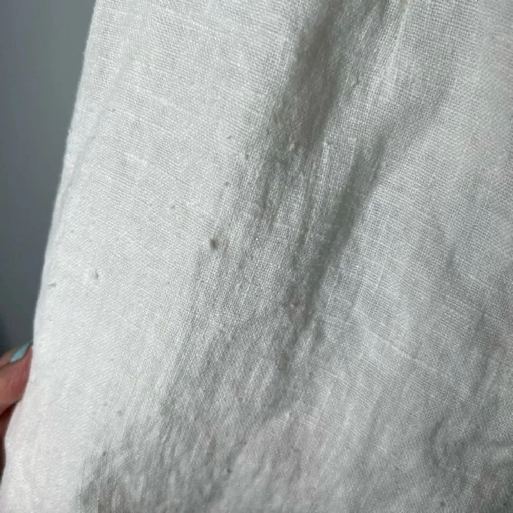 Vintage Harve Benard 100% linen white cropped pants women lightweight size 8 - Image 5