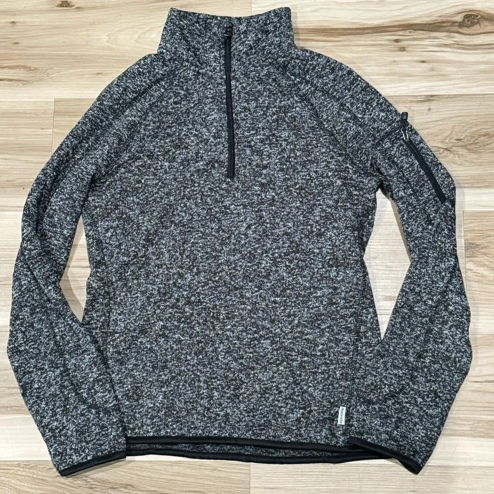 Avalanche 1/4 Zip Knit Pullover Sweatshirt Grey Women’s Small - Image 2