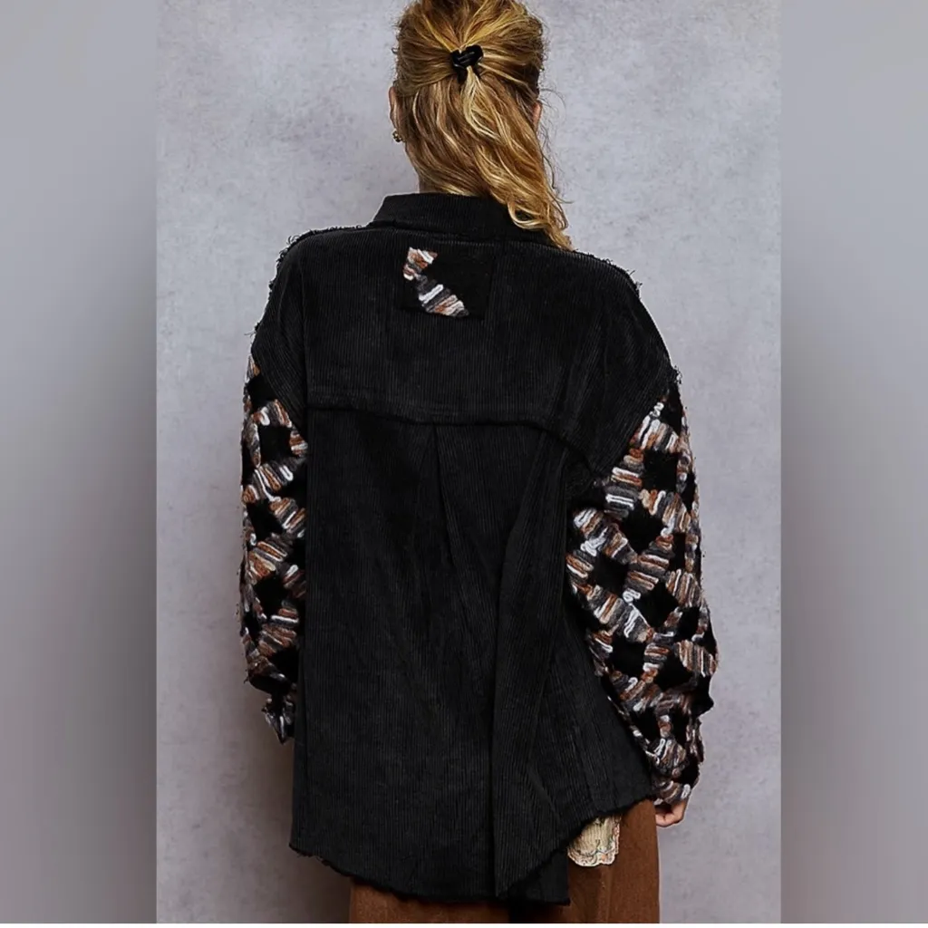 New POL “Velvet Canyon” Corduroy Shacket - Image 3