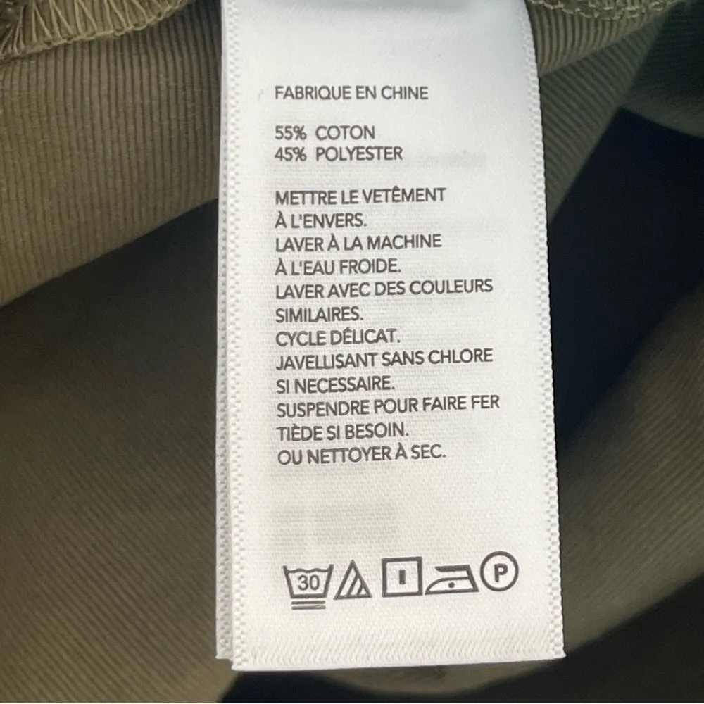 Women’s Kate Spade Saturday Olive Green Pleated Faux Belted Mini‎ Skirt Size 10 - Image 8