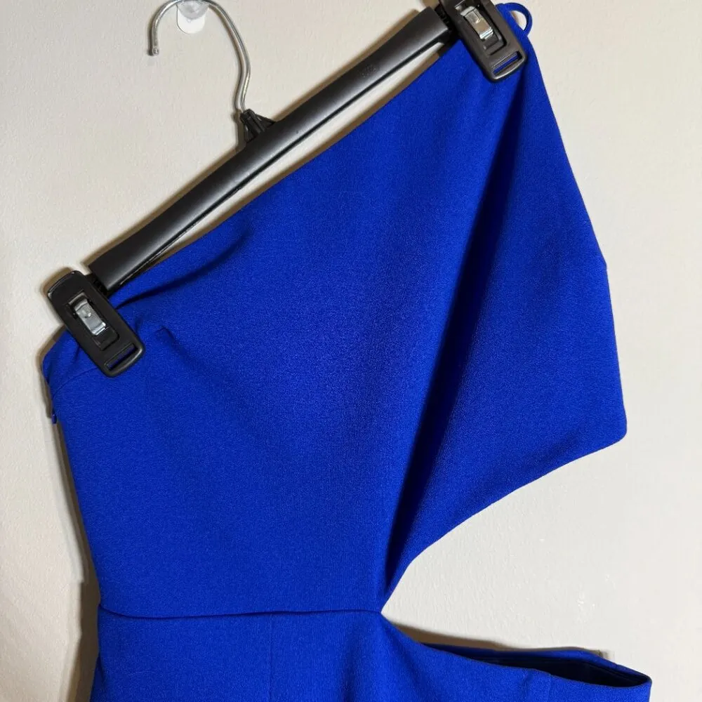 Hello Molly Love in the Night Midi Dress Women's 2 Blue Party Cocktail Slit NWT - Image 10