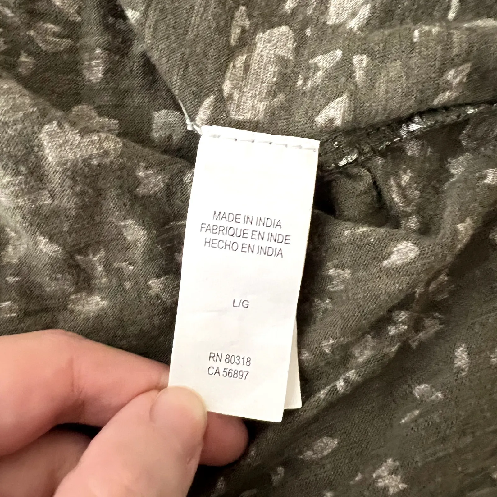 Lucky Brand Green Floral Embroidered Long Sleeve Top - Image 8