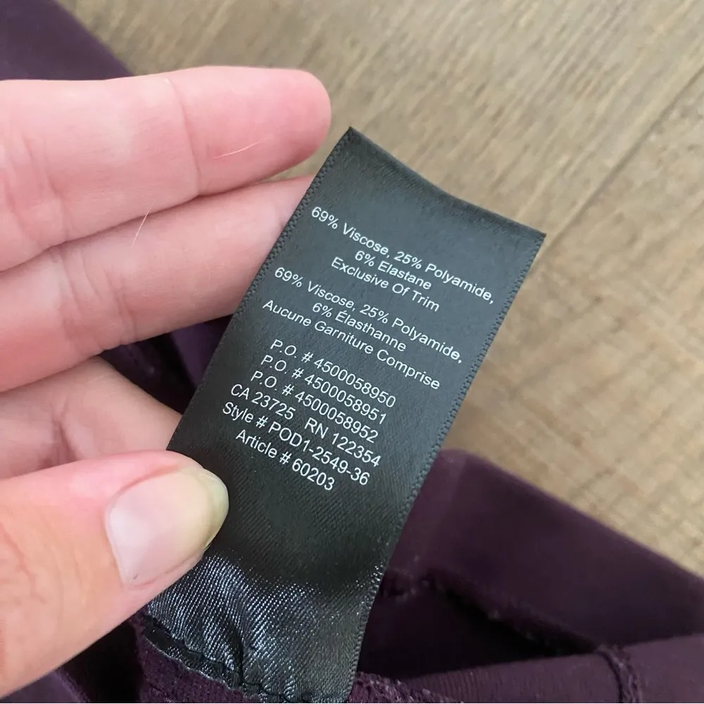 babaton aritzia purple plum sleeveless slit mini sheath dress - Image 4