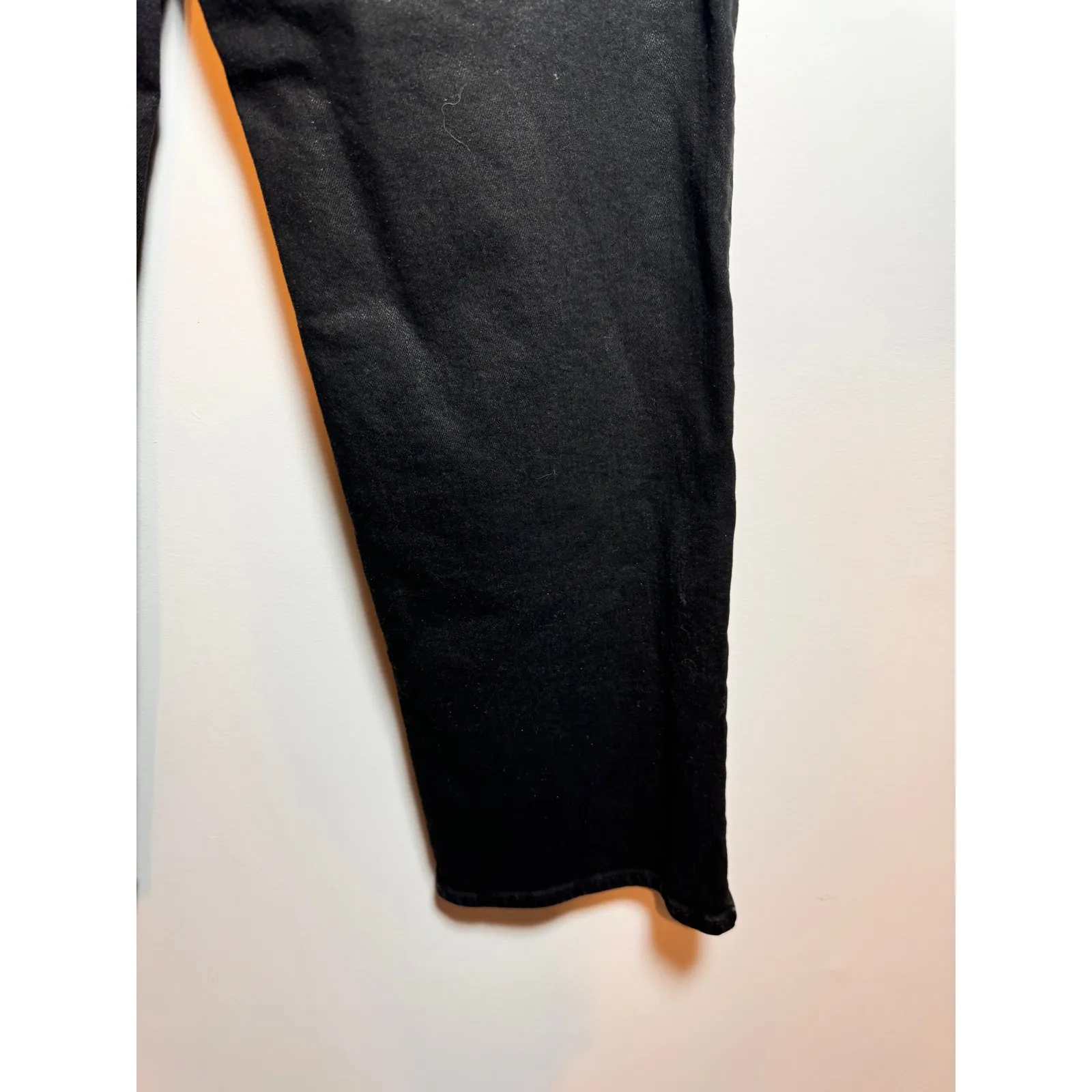 Hudson Jeans Womens 28 Black Coated Noa Stellar High Rise Straight Crop Denim - Image 7