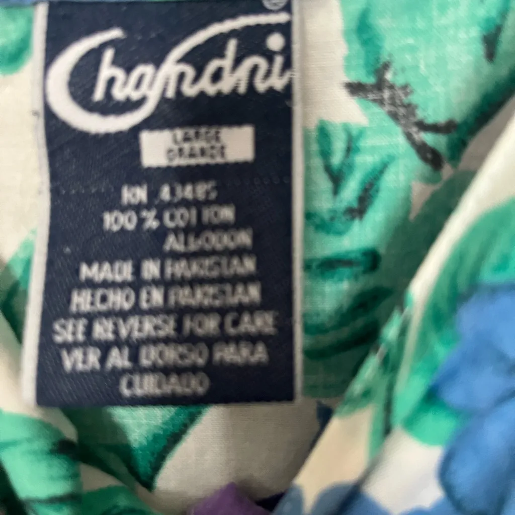 VTG Chandni Floral Modest Dress Women’s Size L Maxi Pink - Image 3