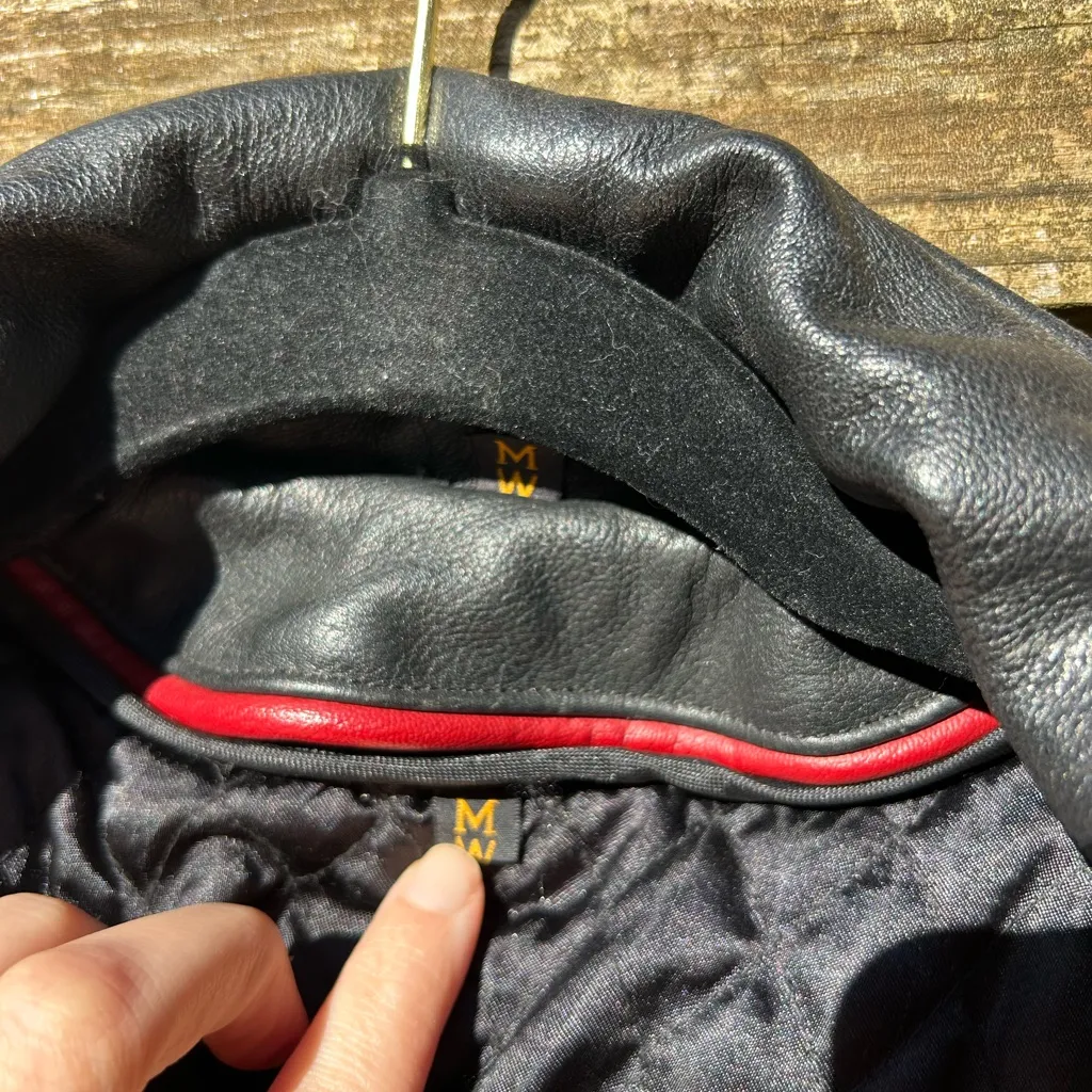 HARLEY DAVIDSON MEDIUM HERITAGE SPRINGER HAWK LEATHER JACKET size womans medium Black - Image 9