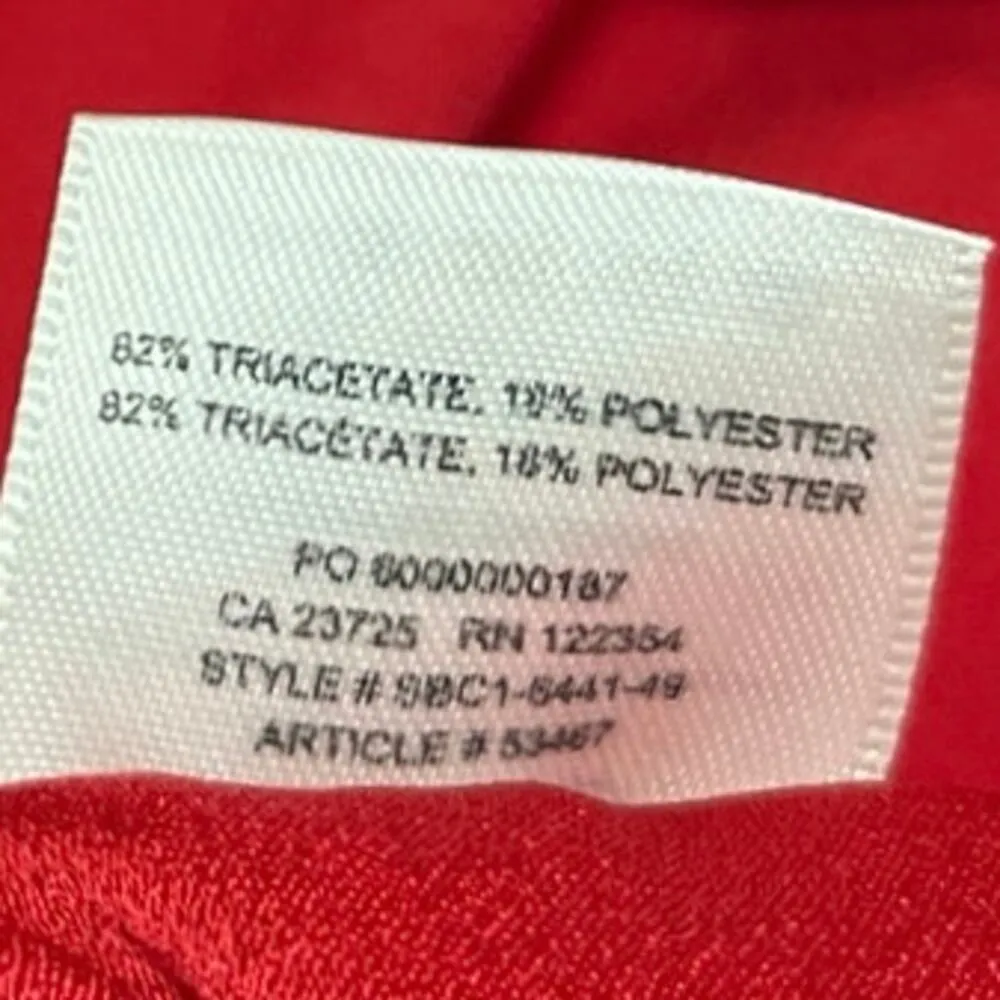 Aritzia Babaton Women's Red High Waist Tapered Leg Trousers Joggers Pants Size M - Image 5