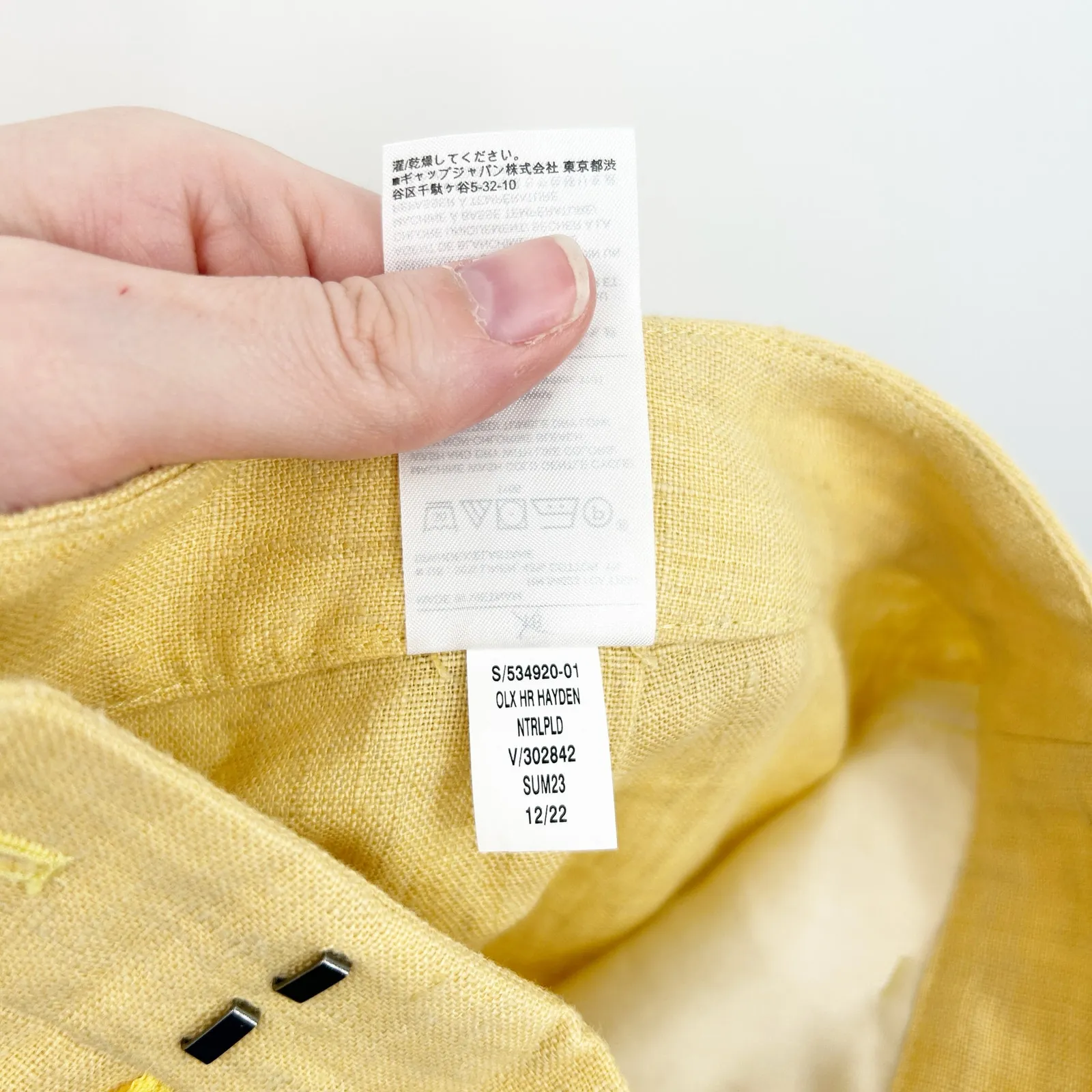 Banana Republic Womens Career Casual Beachy Hayden Linen Blend Pants Size‎ 12 - Image 6