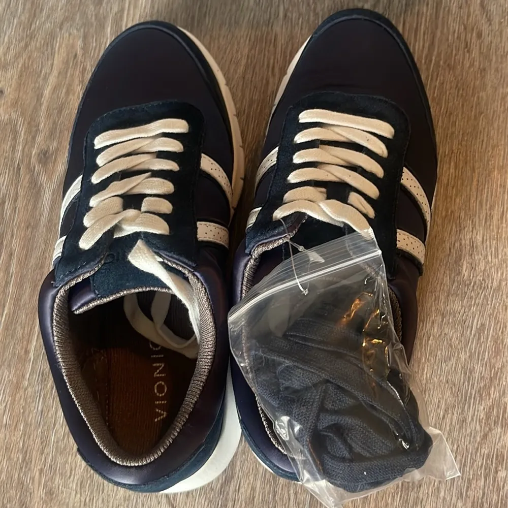 Vionic Fresh Nana Satin Navy Sneaker Size 6 Blue - Image 11