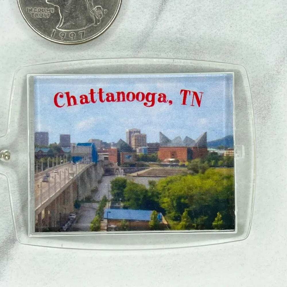 Chattanooga TN Tennessee Double Sided Photo Keychain Keyring - Image 3