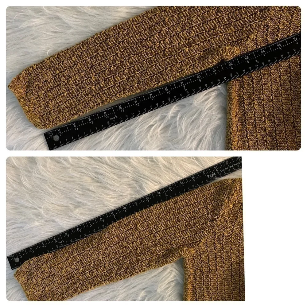 J. Jill Textured Open Stitch V Neck Top Style 223531 - Image 10