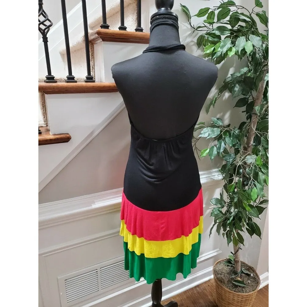 Shoreline Women Multicolor Polyester Off the Shoulder Knee Length Dress Size 30 - Image 6