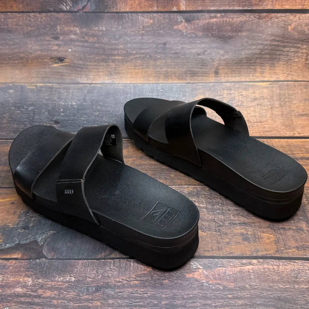 Reef Womens Cushion Vista Hi Padded Insole Slide Sandals - Image 10