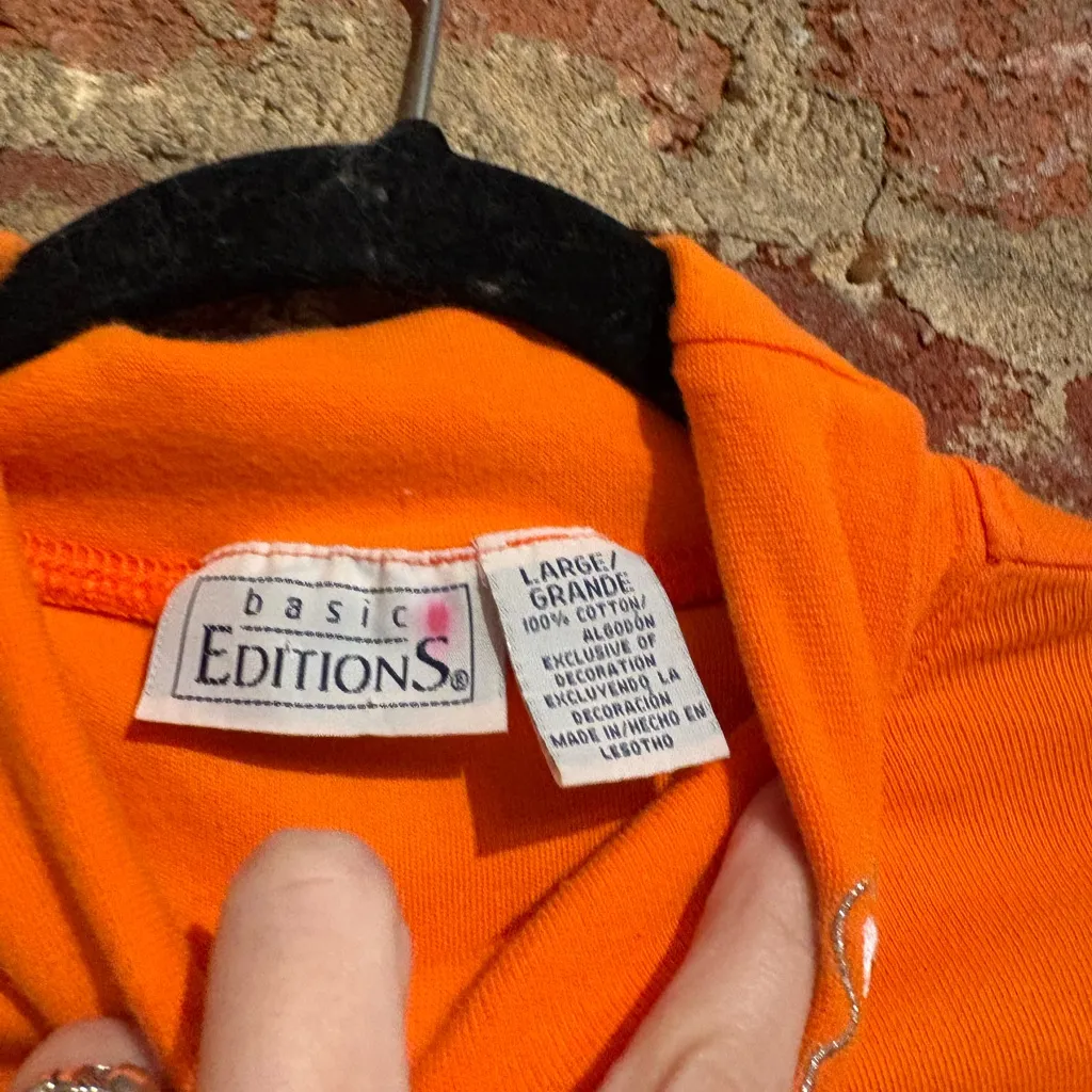 👻 spooky turtleneck 👻 Orange Size L - Image 3