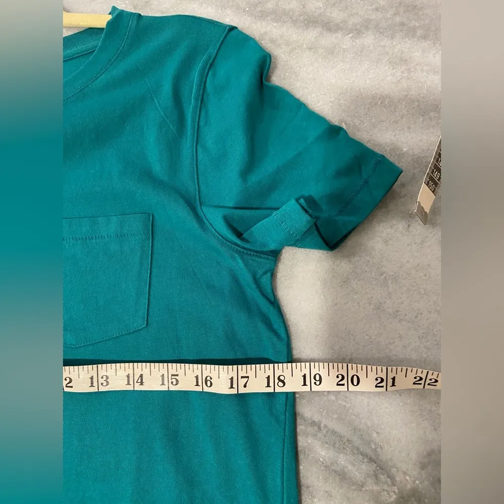 NWOT J. Crew Essentials Size S Teal Blue Cotton Crew Neck Tee Shirt - Image 9