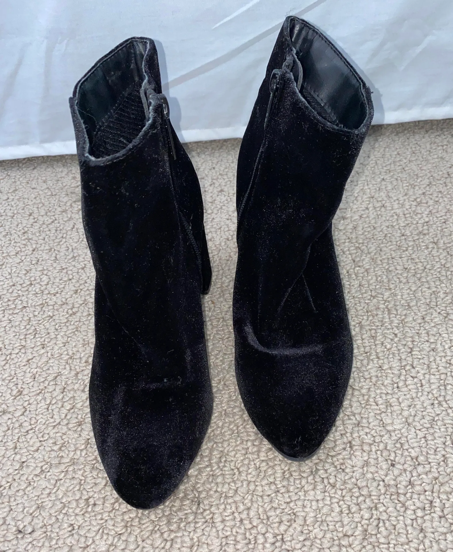 Breckelle’s Black Velvet Booties - Image 3