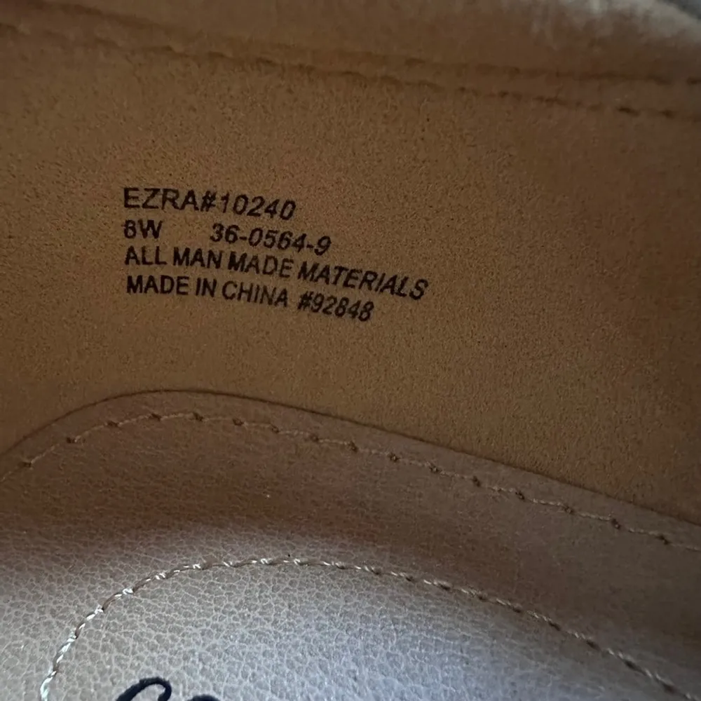 Comfortview Gray-Tan Perforated Mary Jane Flats Size 8 | Cross Strap | Giftable - Image 8