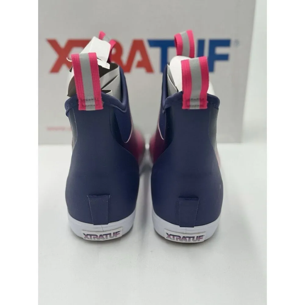 XTRATUF Women's Ankle Deck Boot Purple Aurora New In Box Size 7 - Image 6