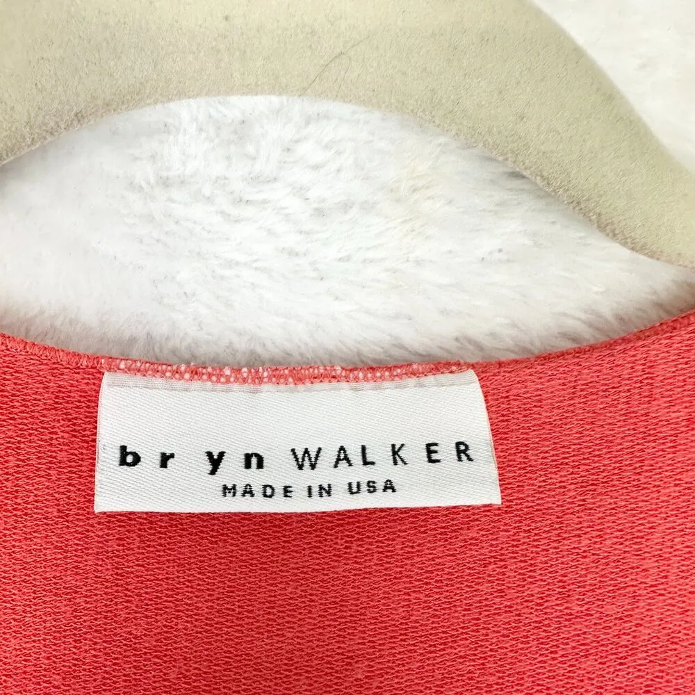 Bryn Walker Sunday Shirt Size Medium Coral Bamboo French Terry Lagenlook - Image 5