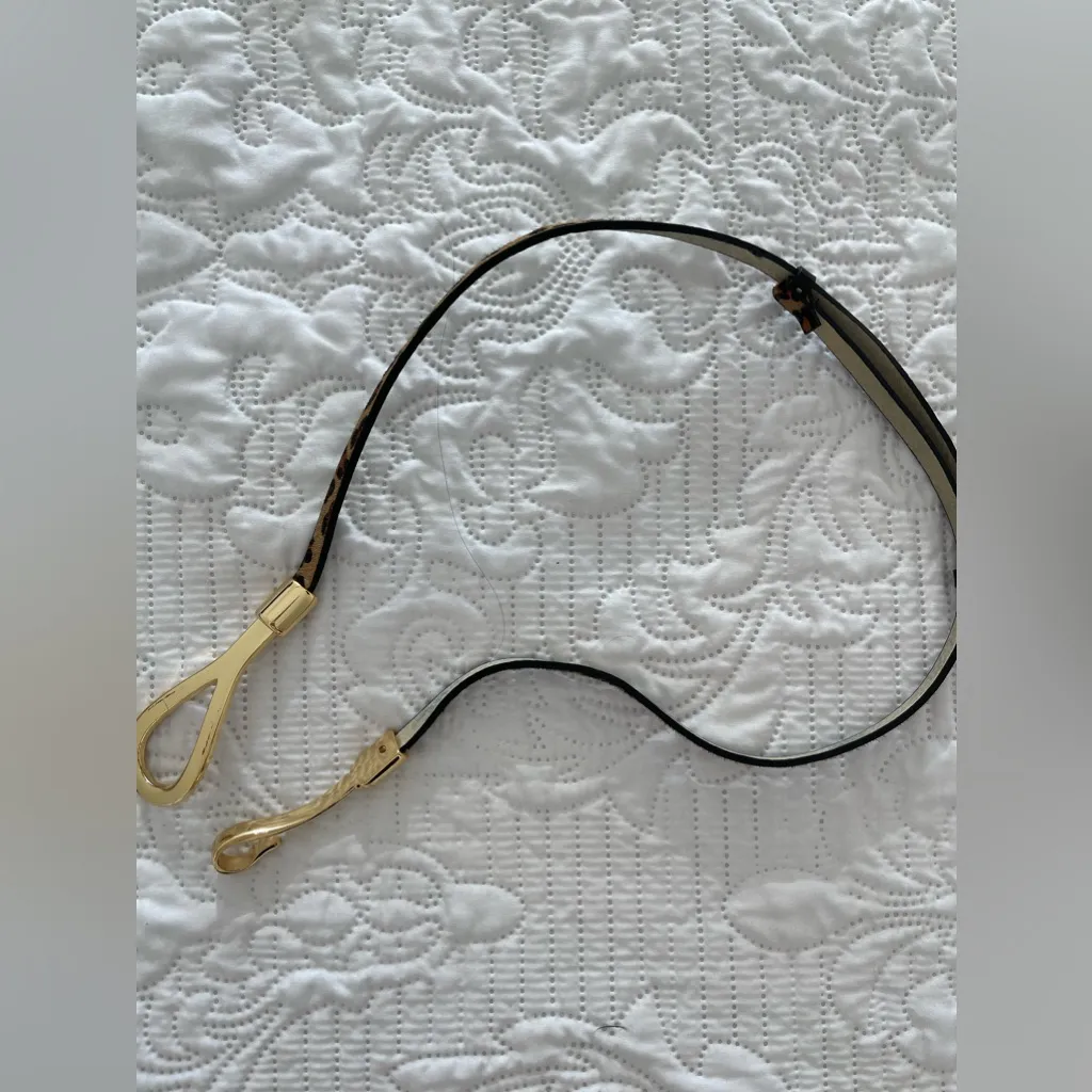 ANN KLEIN PONY HAIR LEOPARD PRINT BELT XS-L - Image 5