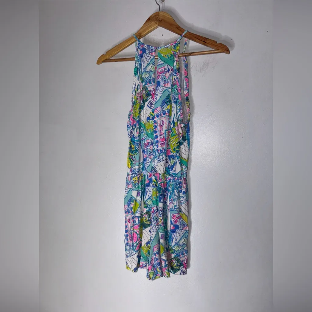 Lilly Pulitzer Size XS Dayley Romper Pop Up Wish You‎ Were Here - Image 2