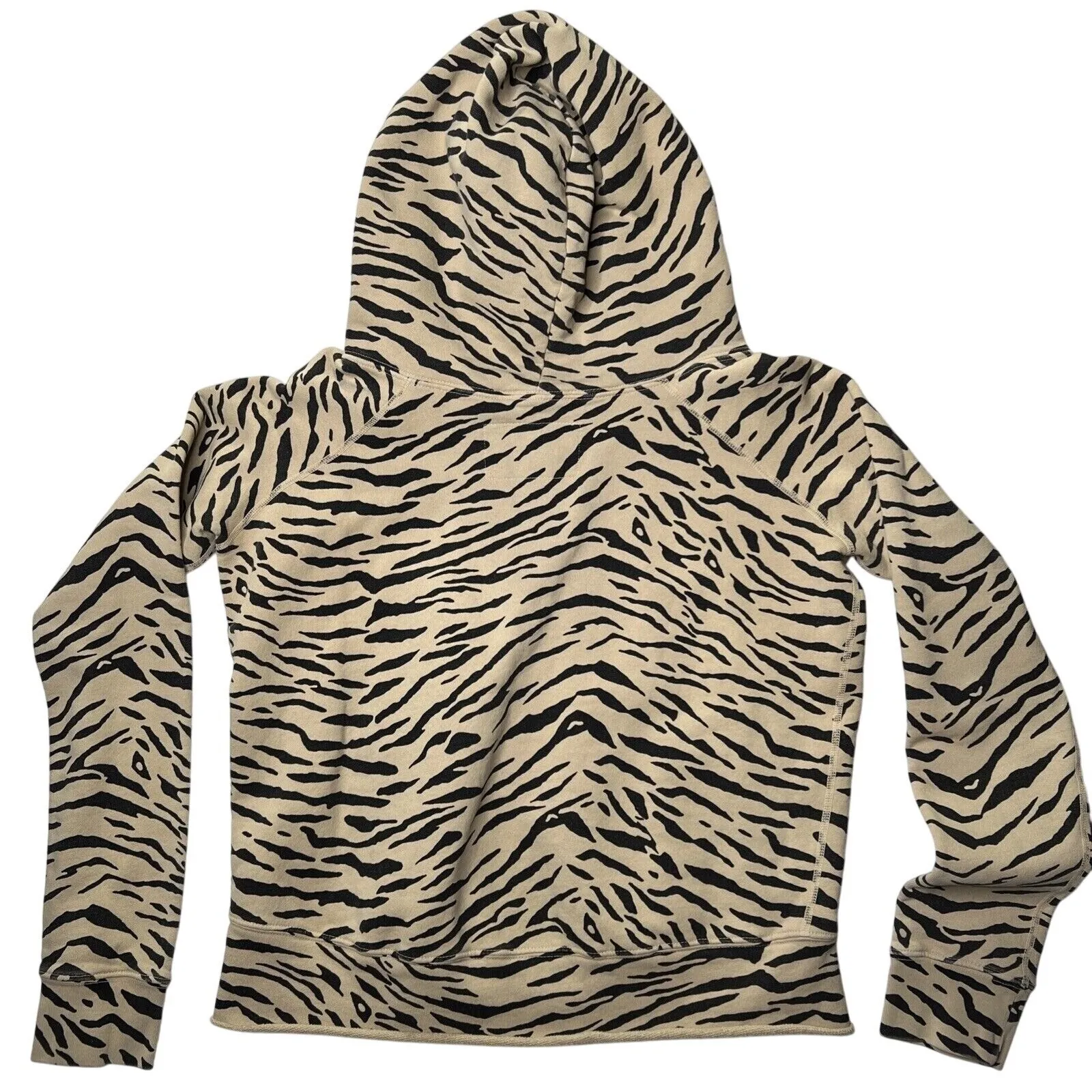 Nili Lotan Animal Print Tiger Stripe Sweatshirt‎ Hoodie Pullover Sz Med Womens - Image 2