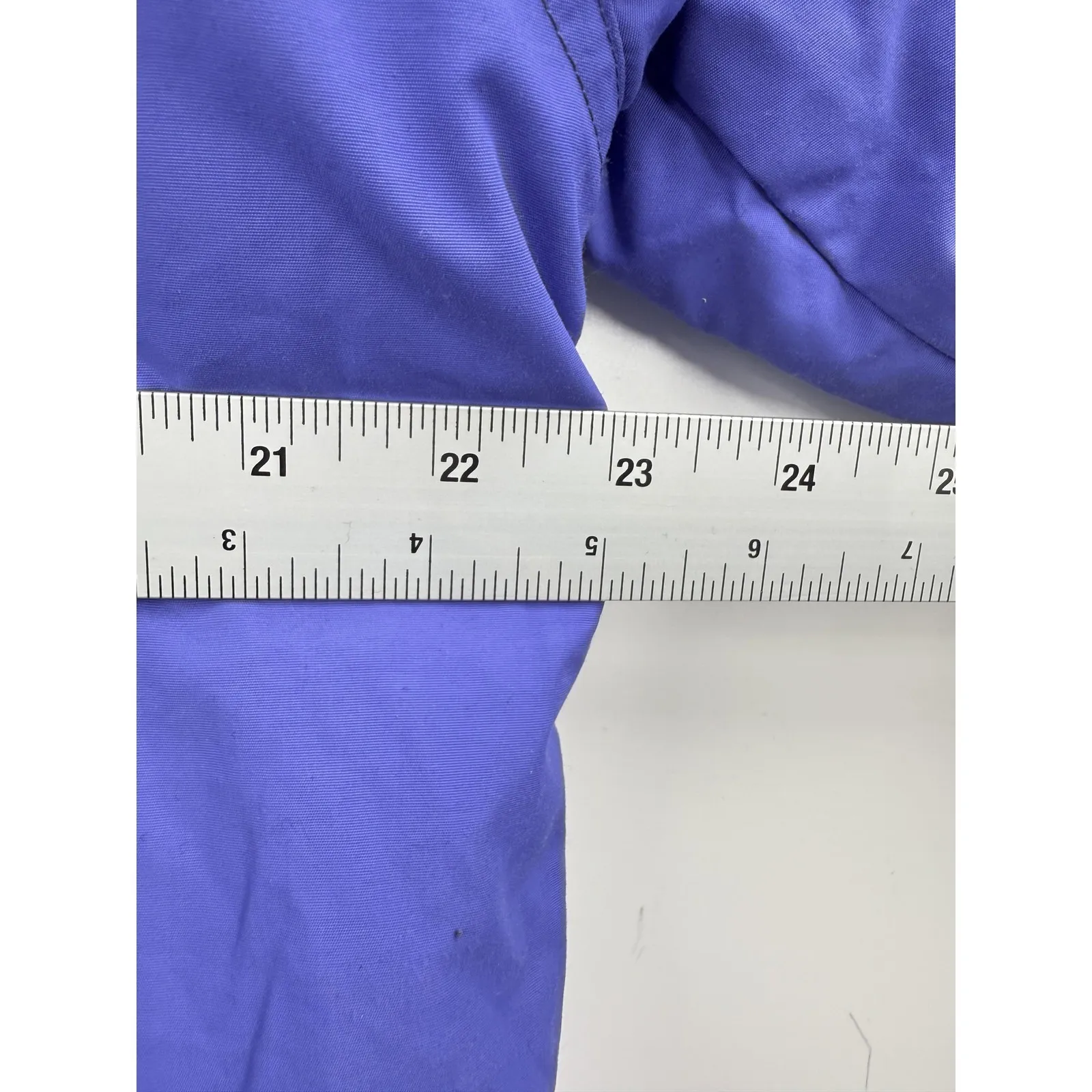 L.L.Bean Jacket Womens Petite Medium Purple Hooded Pullover Anorak Nylon Warm Size undefined - Image 6