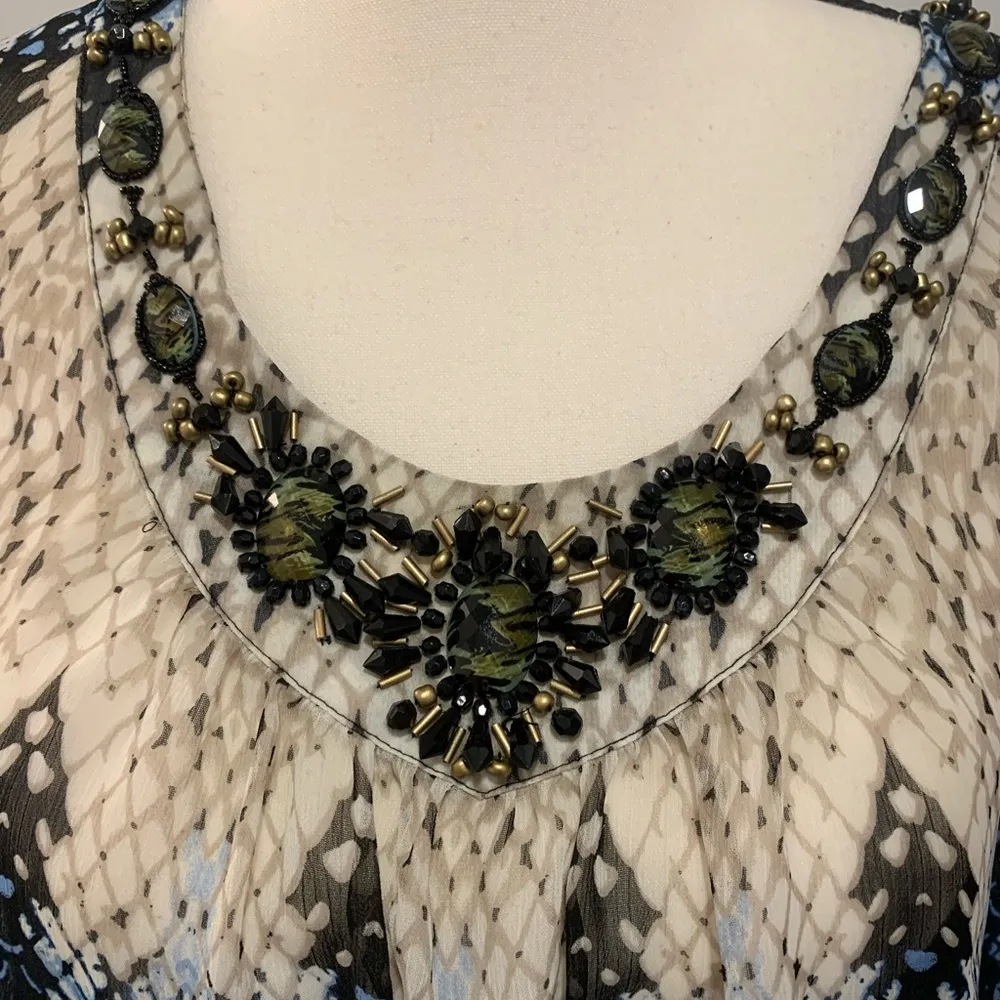 Cache  | fish skin patterned sheer top - Image 7