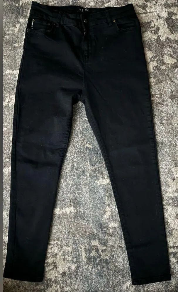 Armani Jeans Black high waisted Skinny - Image 6