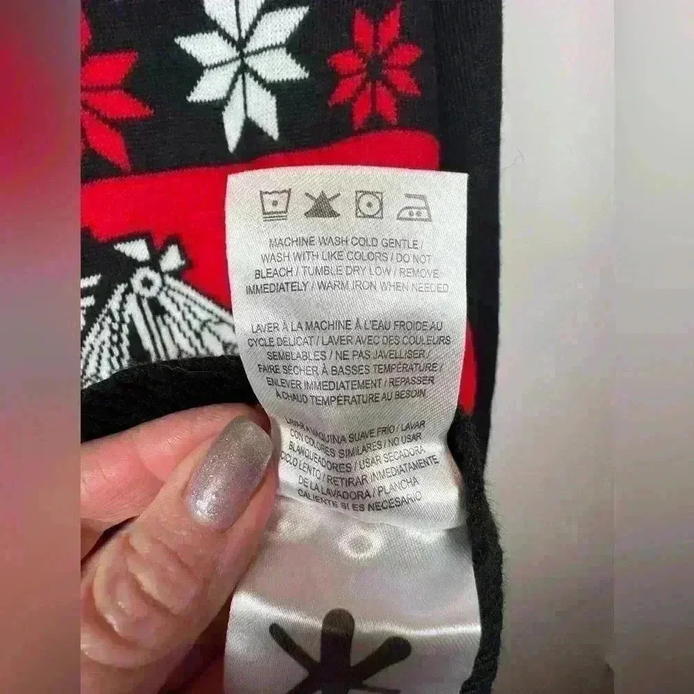 Chicago Blackhawks Holiday Sweater NHL Officially Licensed Women’s Size Medium Red - Image 7