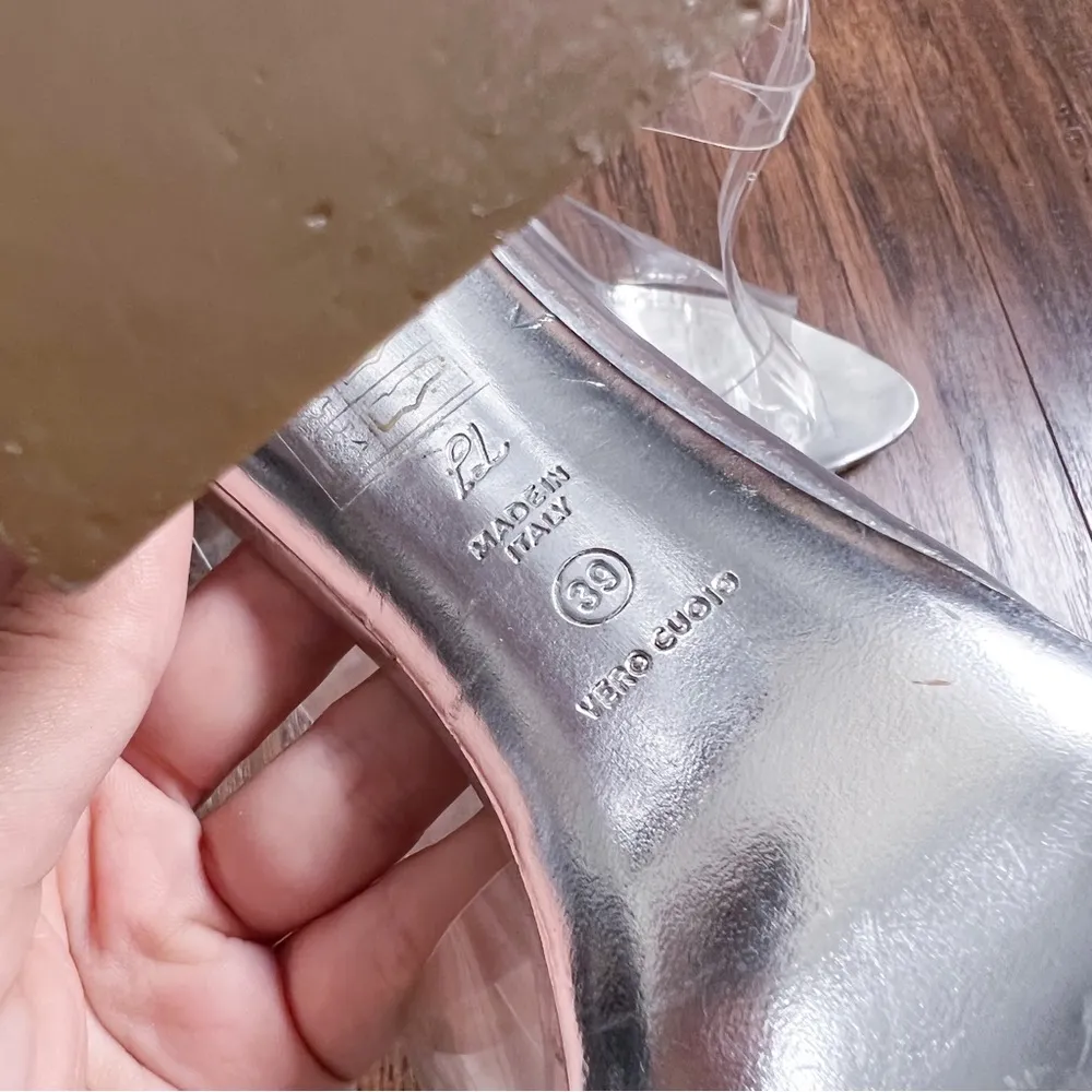 3.1 Phillip Lim  • Cody D'Orsay Heels open toe clear silver metallic pumps - Image 13