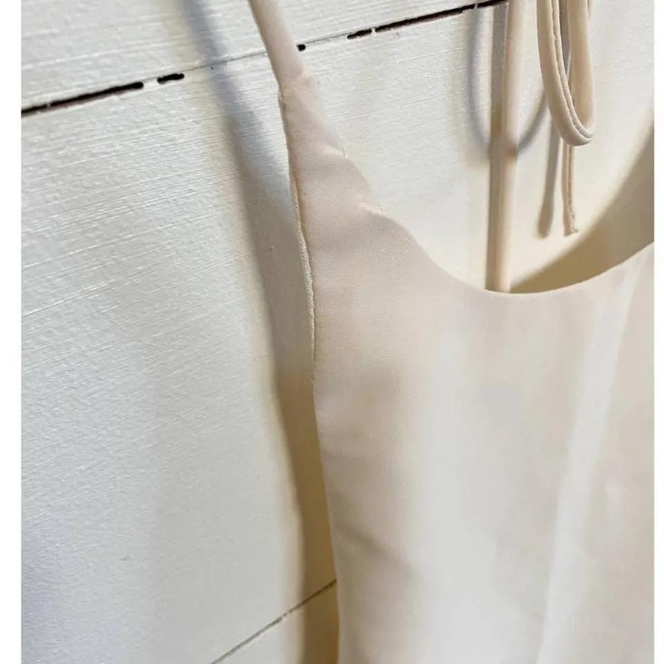 Nasty Gal Off White Drawstring Halter‎ Top NWT - 2 - Image 8