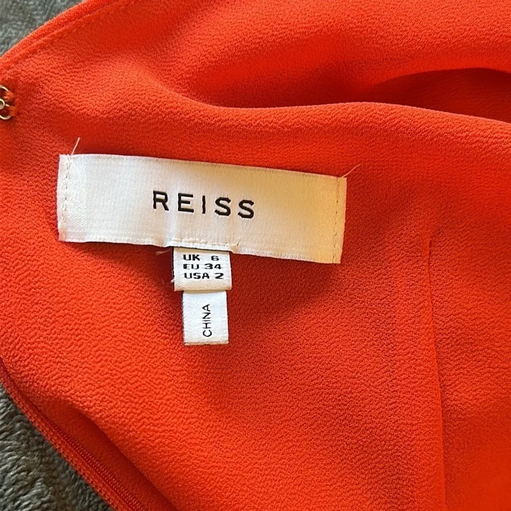 Reiss Asymmetric Flow Sleeve Dress Size 2 - Image 6