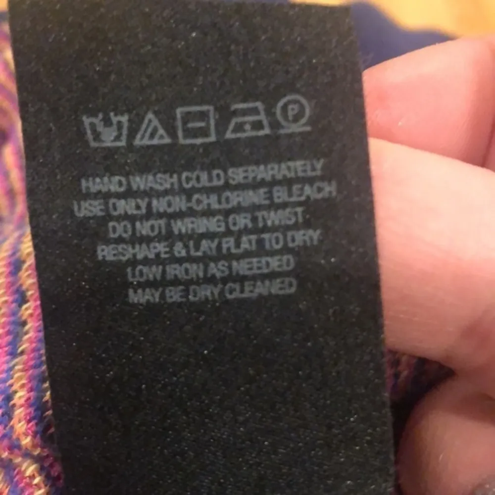 ANTHRO MONOGRAM HWR FAIR ISLE INTARSIA BALLET NECK BLUE CROP KNIT SWEATER - Image 9