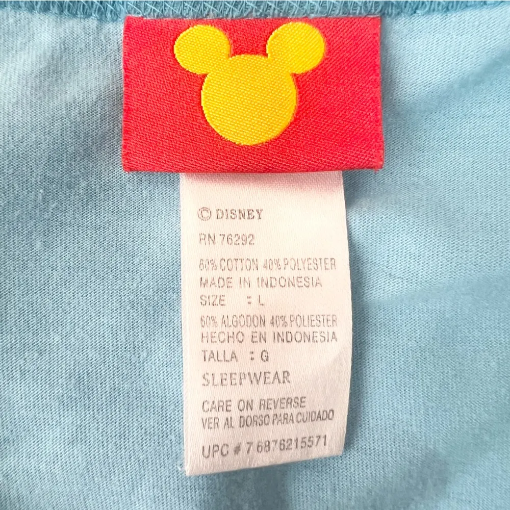 Vintage Disney Donald Duck "He Never Wears Pants" Raglan Sleep Shirt Size Large - Image 9