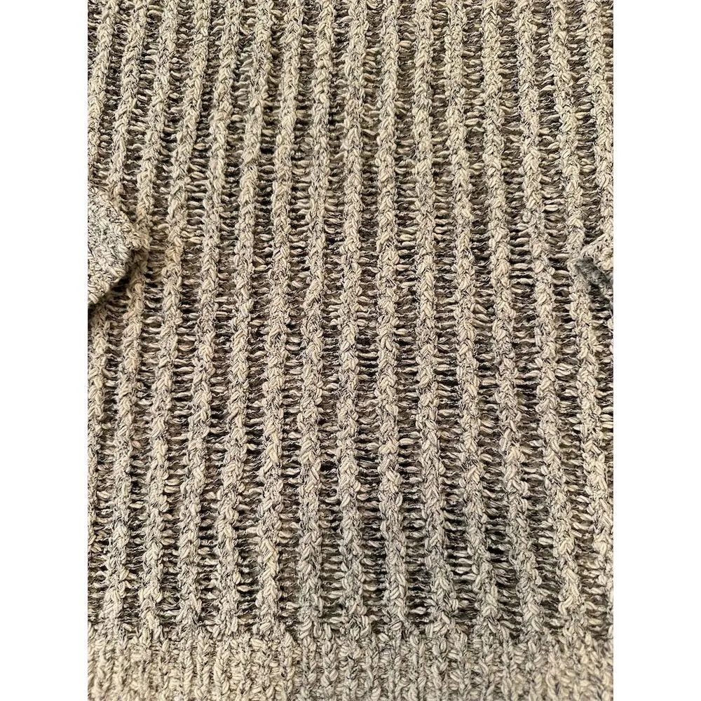 Lou & Grey Women's Gray Open Knit Pullover Sweater Size S Casual - Image 2