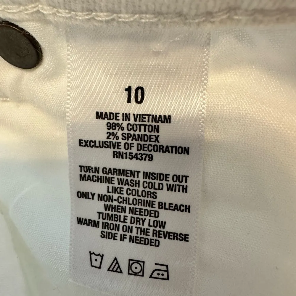 NWT Aeropostale High Rise Shorts Size 10 White - Image 8