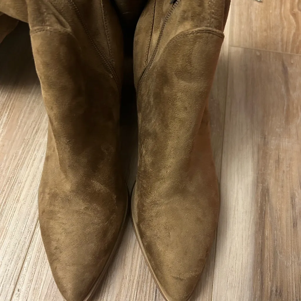 Marc Fisher Women's Reda Faux Suede Cold Weather Over-The-Knee Boots Brown Sz9 - Image 3