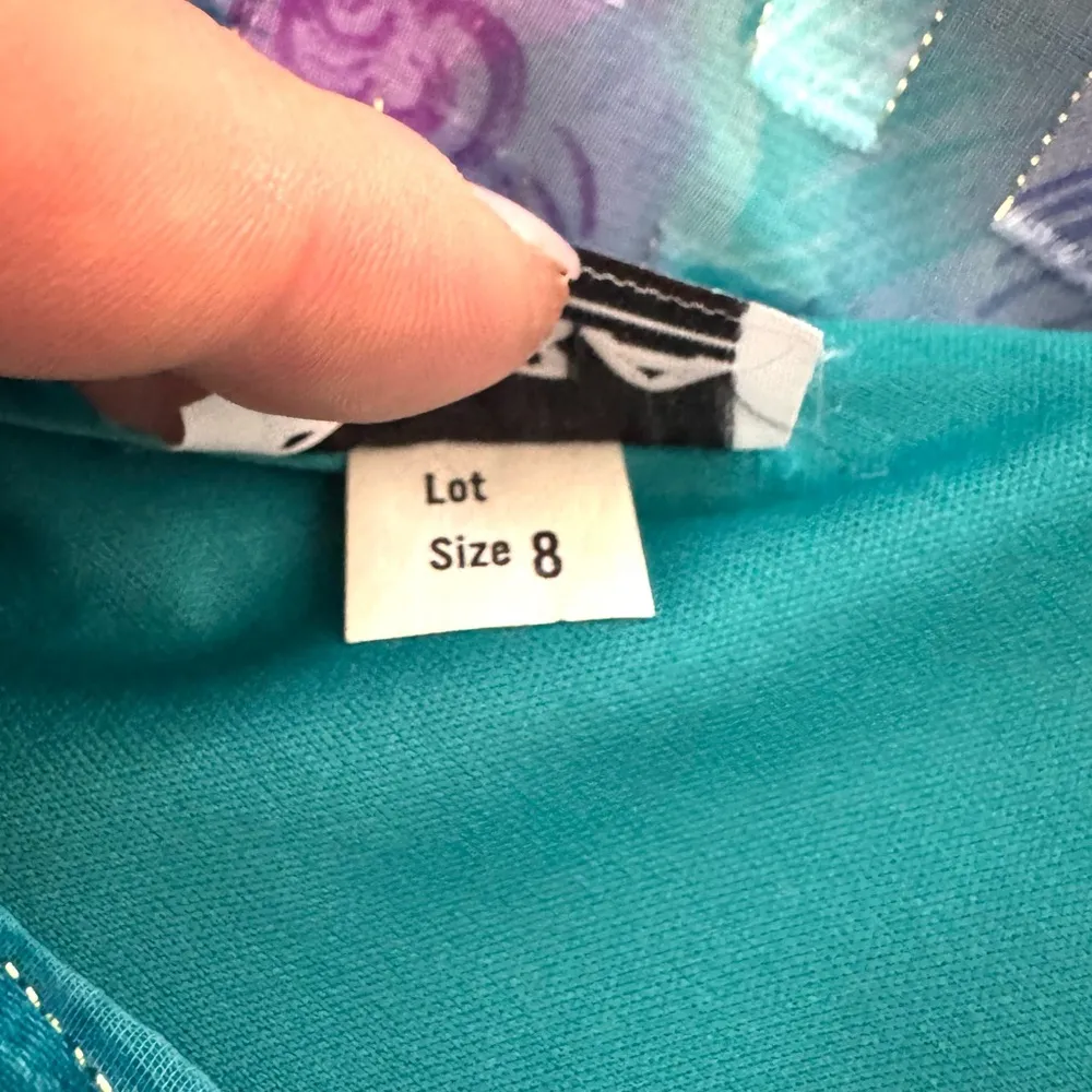 Totally late 1980s early 1990s vintage tiered cocktail dress by PATRA, size 8 Blue - Image 14