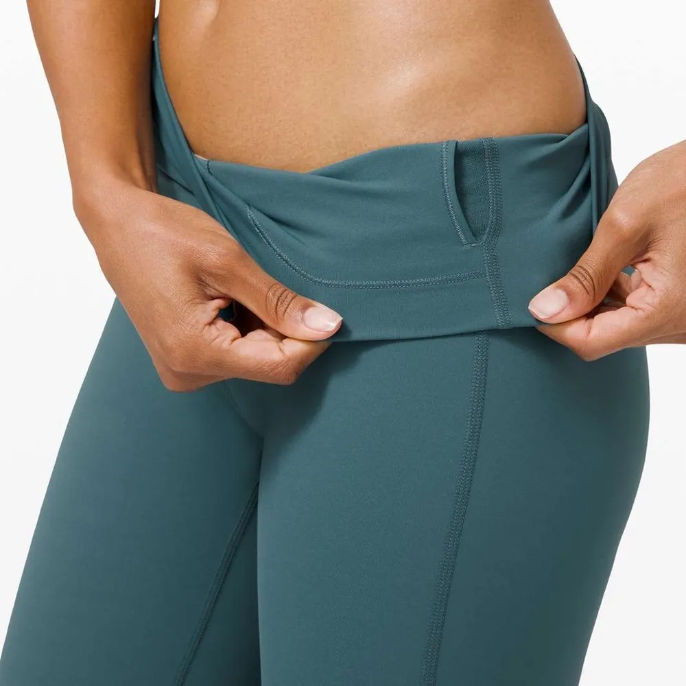 Lululemon Wunder Under Crop Leggings Desert Teal Size 4 - Image 2
