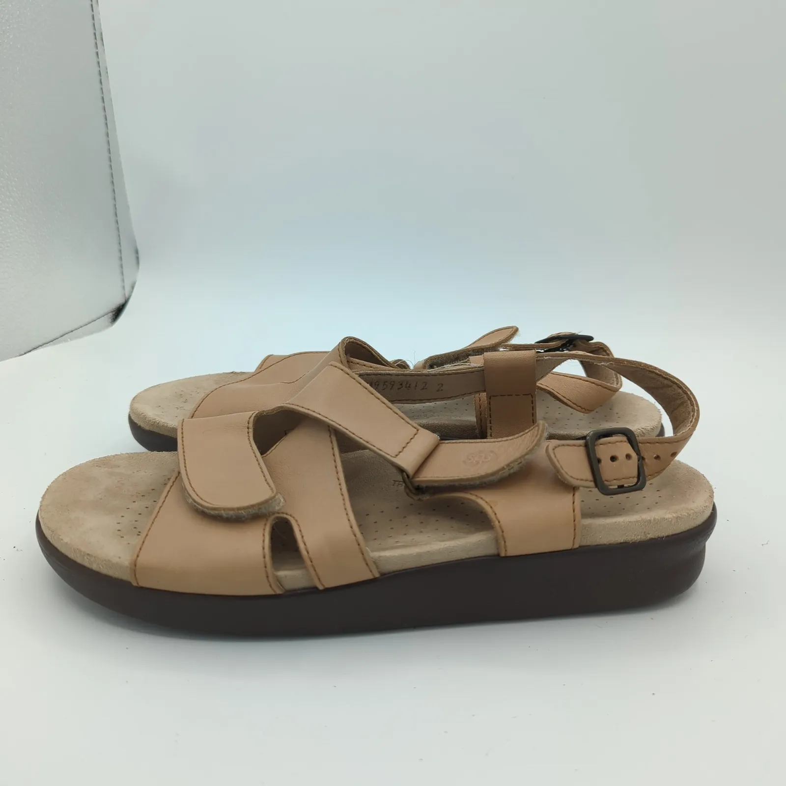 SAS Huggy Womens Sandal 11 N Beige Comfort Adjustable Strap Summer Casual Travel Tan - Image 2
